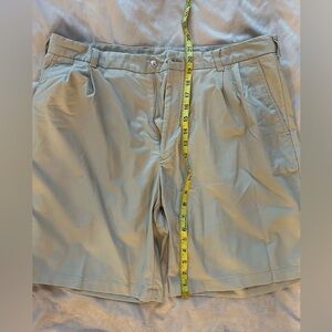 Pebble Beach men’s khaki color golf shorts.